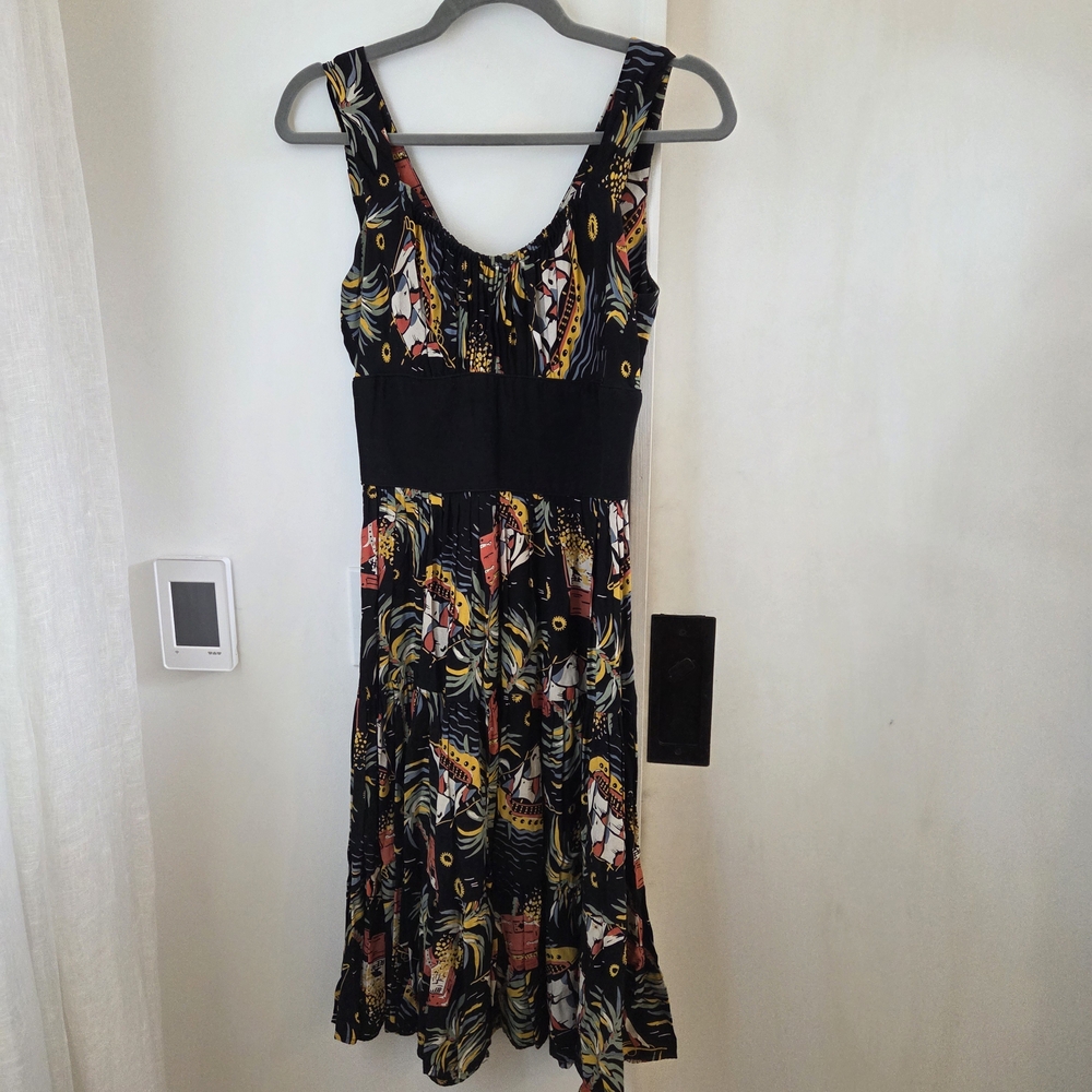 Trashy Diva Black and Red Midi Dress